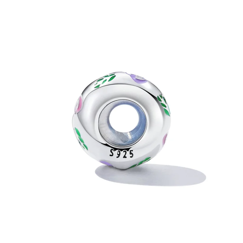 (image for) Pandora Style Flower Doodle Charm - BSC596 - View 3