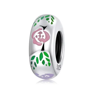 (image for) Pandora Style Flower Doodle Charm - BSC596