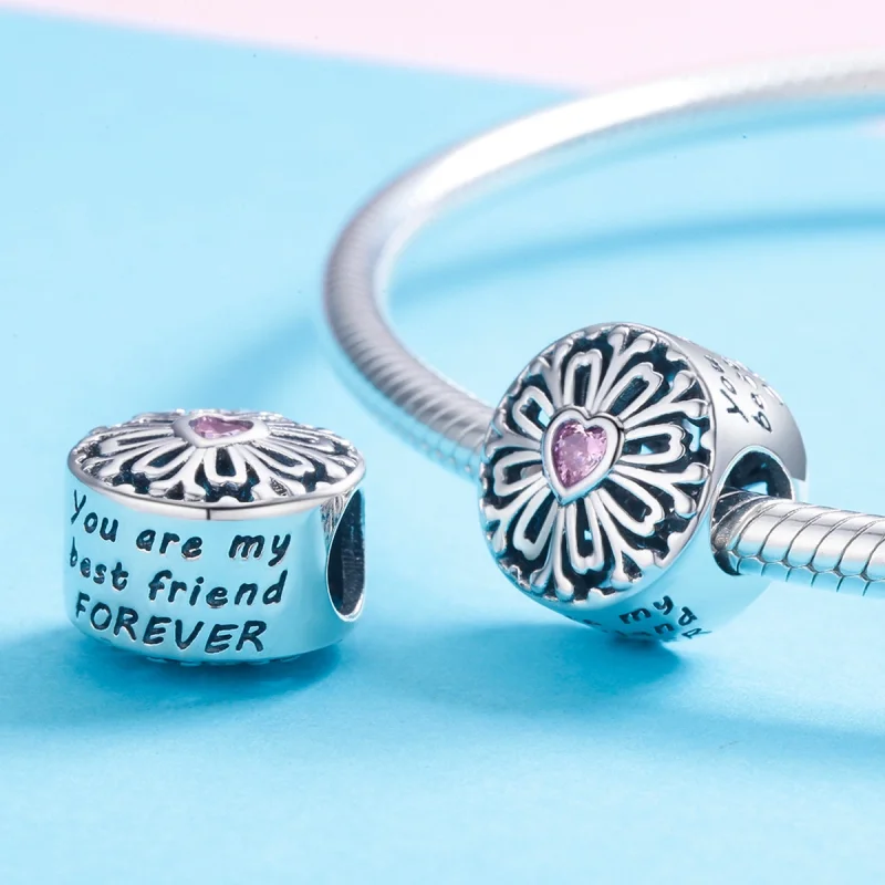 (image for) Pandora Style Flower of Friendship Charm - SCC740 - View 4