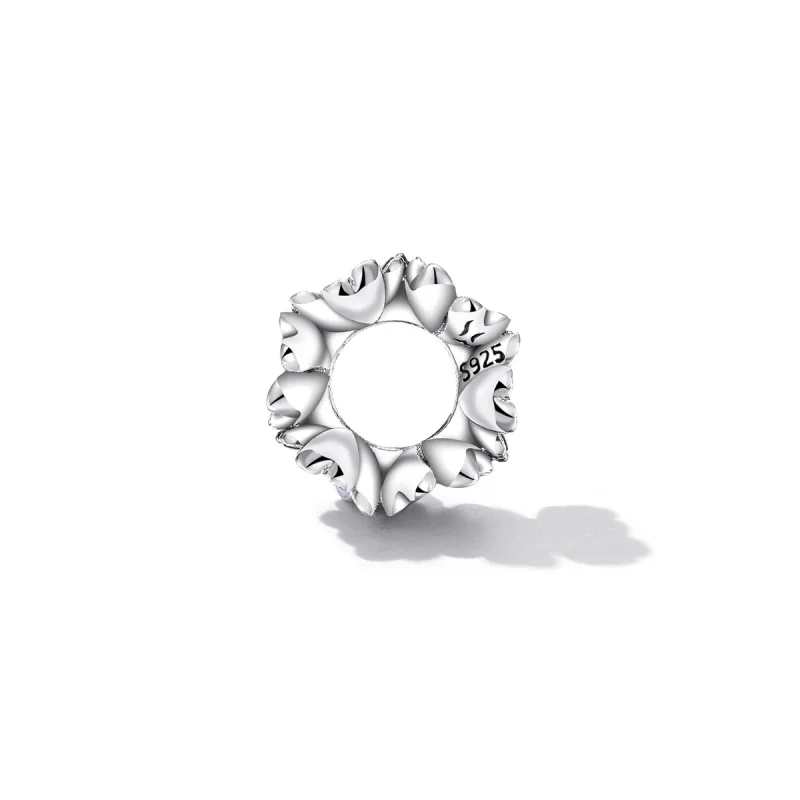 (image for) Pandora Style Flowers Spacer Charm - SCC2212 - View 3