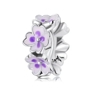 (image for) Pandora Style Flowers Spacer Charm - SCC2212