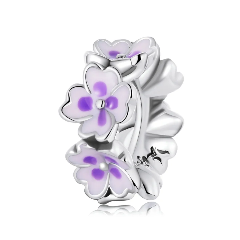 (image for) Pandora Style Flowers Spacer Charm - SCC2212 - Product Image
