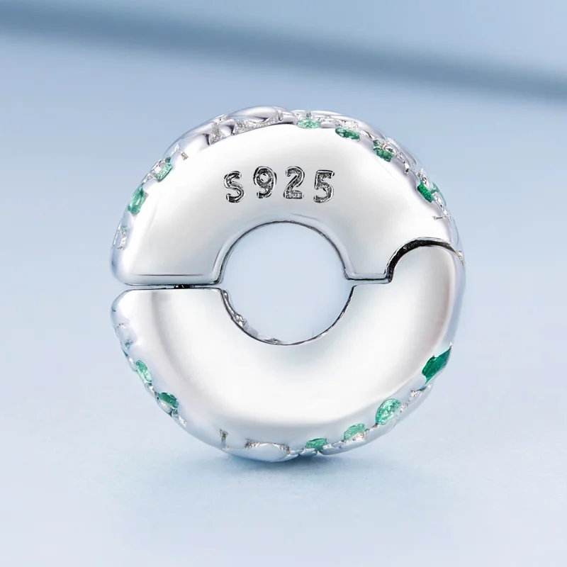 (image for) Pandora Style Four Leaf Clover Clip - BSC678 - View 3