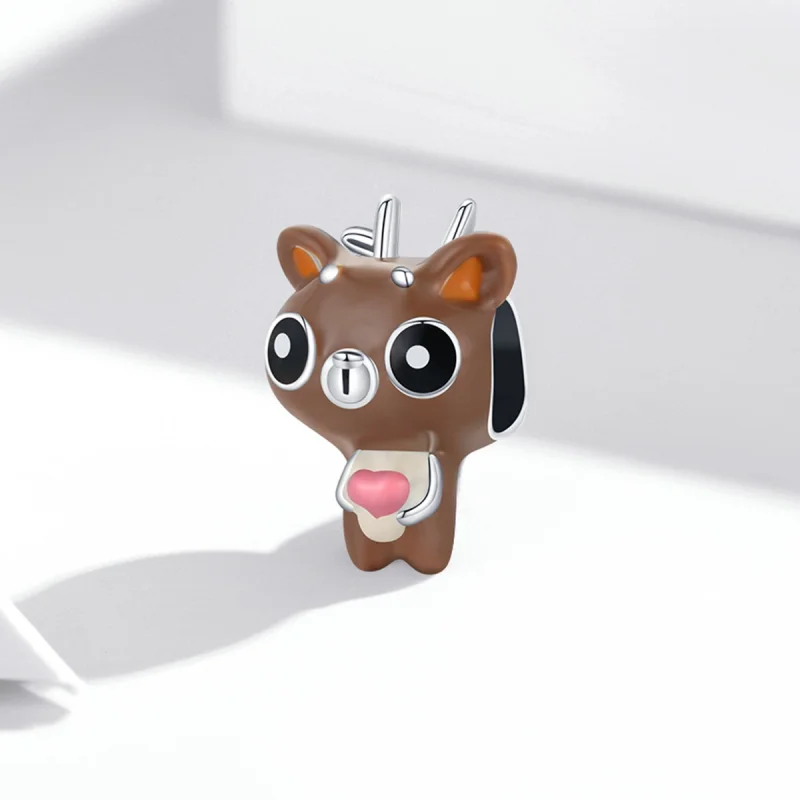 (image for) Pandora Style Funny Deer Charm - SCC1934 - View 2