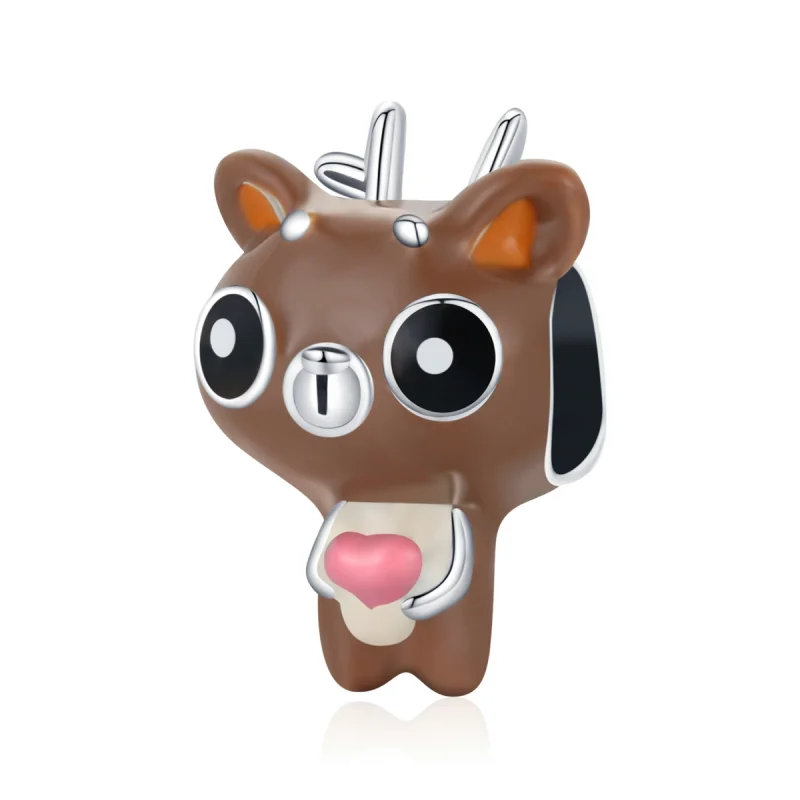 (image for) Pandora Style Funny Deer Charm - SCC1934 - Product Image