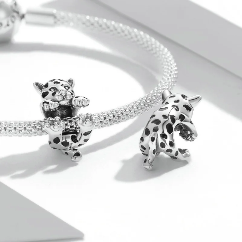 (image for) Pandora Style Funny Little Cheetah Charm - BSC556 - View 4