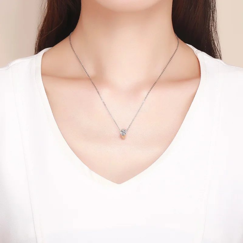 (image for) Pandora Style Golden Honey Bee Charm - SCC1102 - View 3