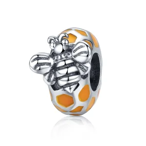 (image for) Pandora Style Golden Honey Bee Charm - SCC1102