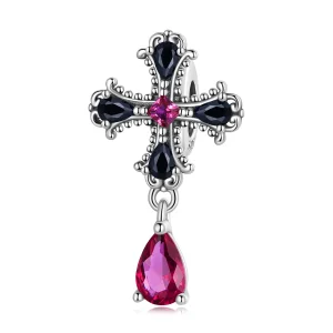 (image for) Pandora Style Gothic Cross Spacer Charm - SCC2381