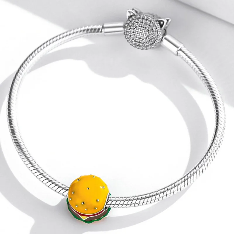 (image for) Pandora Style Gourmet Burger Charm - SCC2014 - View 3