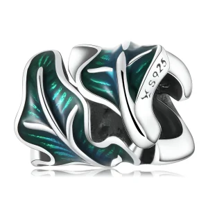 Pandora Style Green Leaves Charm - SCC2175 (image for) Pandora Style Green Leaves Charm - SCC2175