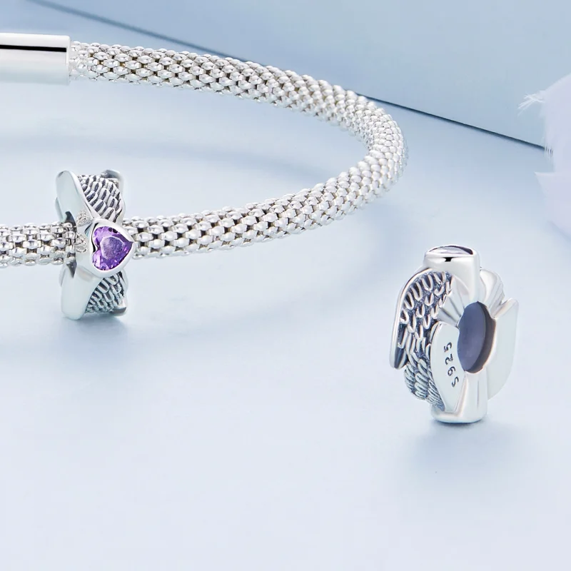 (image for) Pandora Style Guardian Heart Spacer Charm - BSC677 - View 4