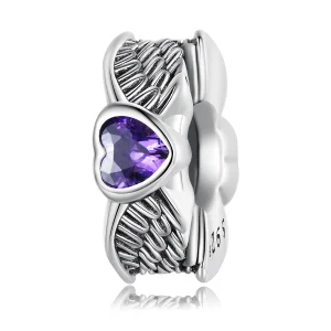 (image for) Pandora Style Guardian Heart Spacer Charm - BSC677