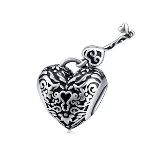 (image for) Pandora Style Heart Lock Charm - SCC1447
