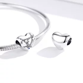 Pandora Style Heart Lock Charm - SCC1538 Pandora Style Heart Lock Charm - SCC1538