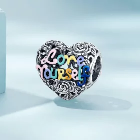 Pandora Style Heart Pattern Charm - SCC2354 Pandora Style Heart Pattern Charm - SCC2354