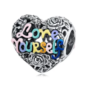 Pandora Style Heart Pattern Charm - SCC2354 Pandora Style Heart Pattern Charm - SCC2354