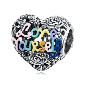 (image for) Pandora Style Heart Pattern Charm - SCC2354
