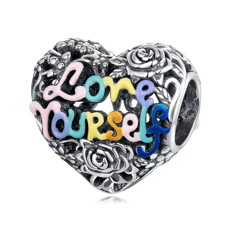 Pandora Style Heart Pattern Charm - SCC2354