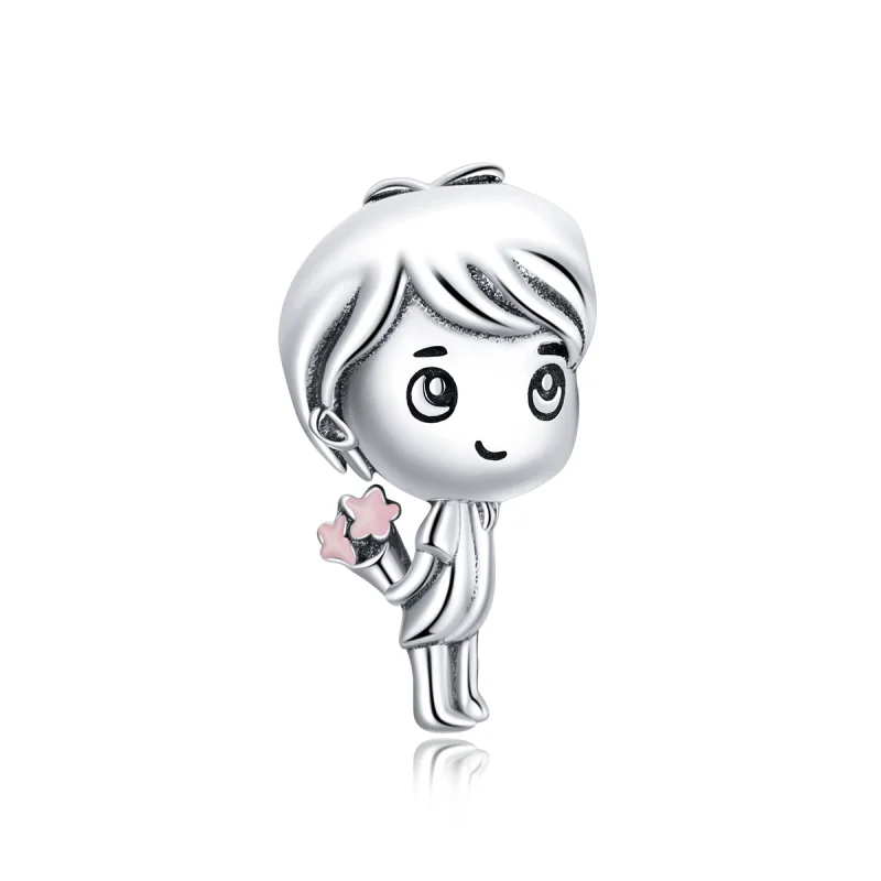 (image for) Pandora Style Heartbeat Boy Charm - BSC400 - Product Image