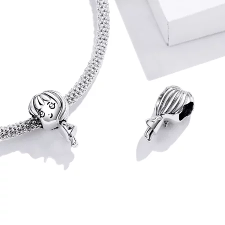 Pandora Style Heartbeat Girl Charm - BSC399
