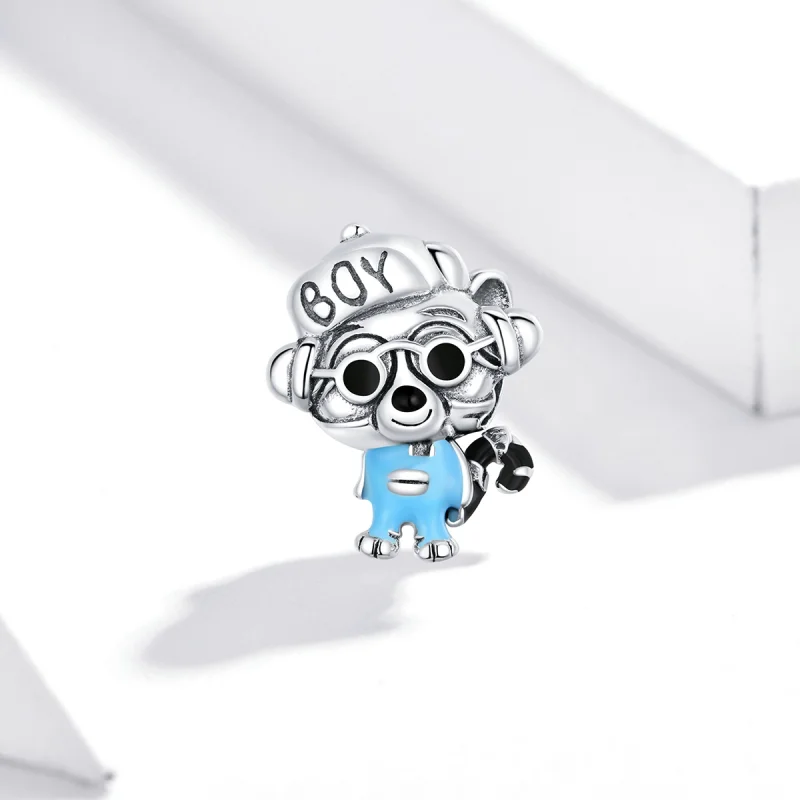 (image for) Pandora Style Hip Hop Raccoon Charm - SCC1629 - View 2