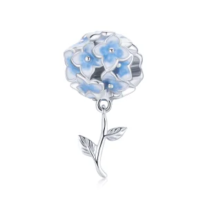 (image for) Pandora Style Hydrangea Charm - BSC392