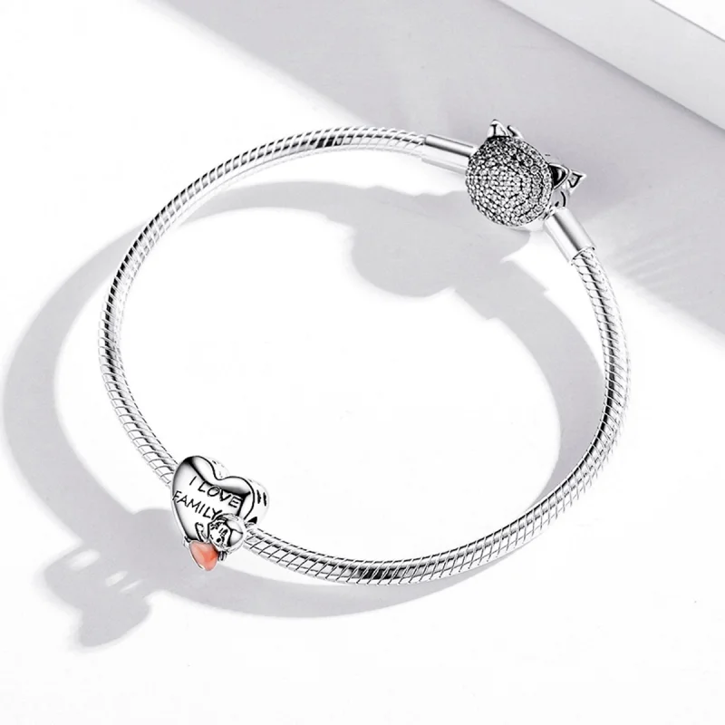 (image for) Pandora Style I Love My Home Charm - BSC478 - View 3