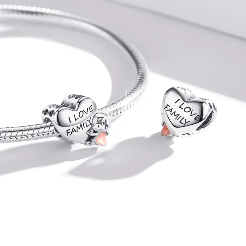 (image for) Pandora Style I Love My Home Charm - BSC478 - View 4