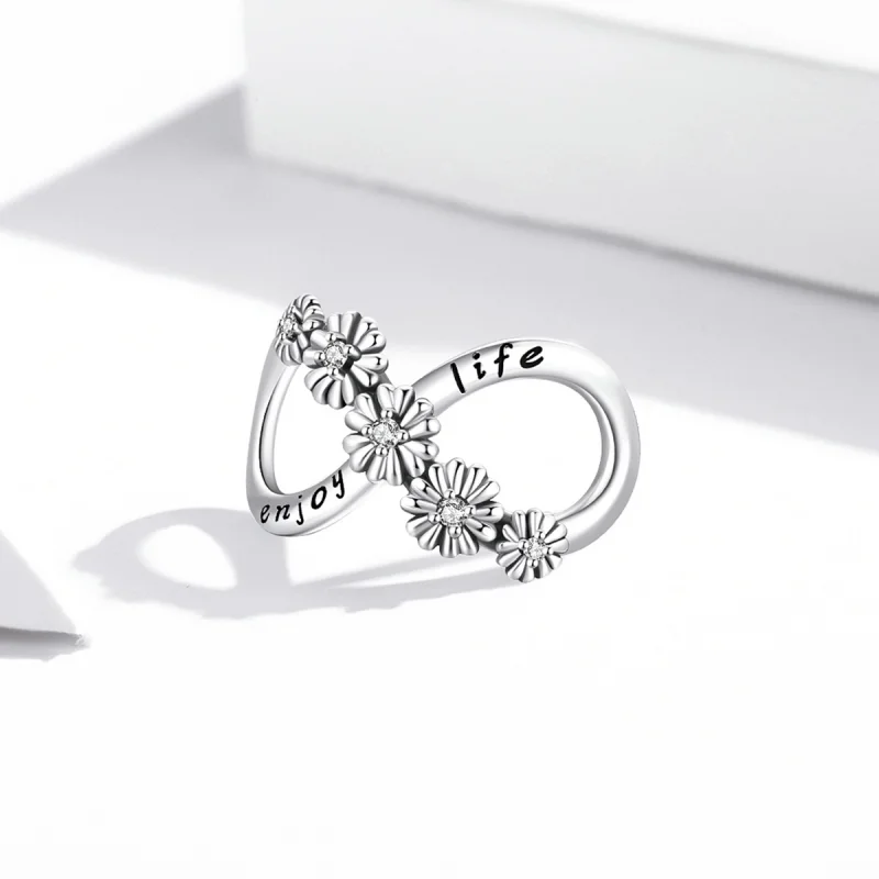 (image for) Pandora Style Infinite Flowers Charm - SCC2099 - View 2