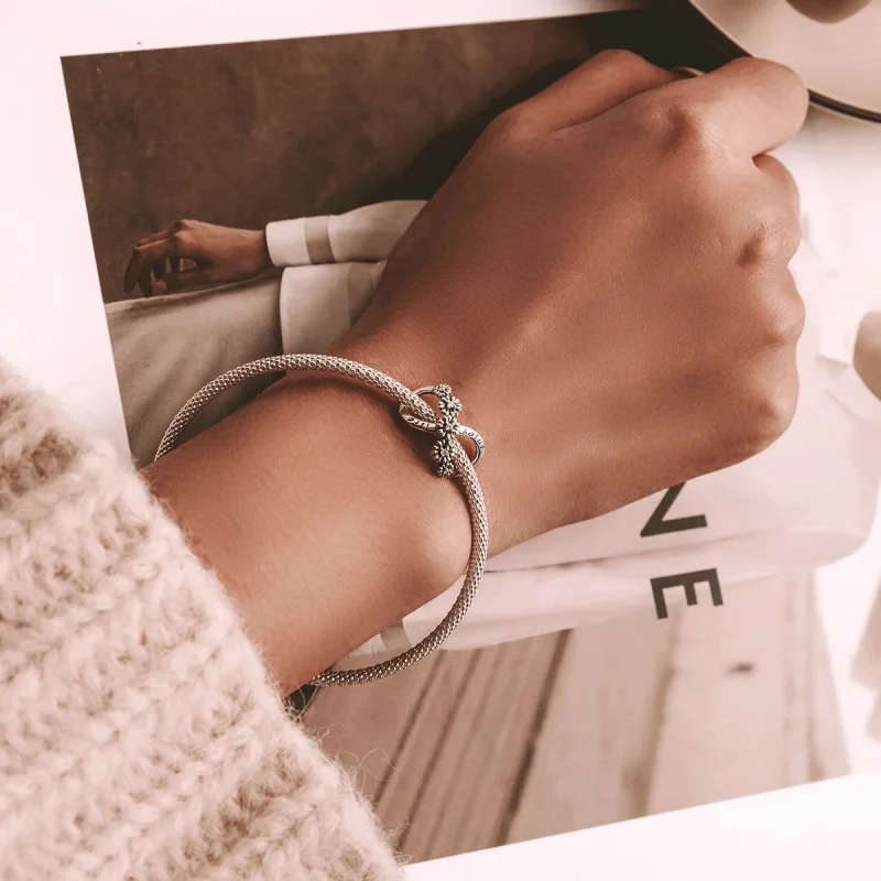 (image for) Pandora Style Infinite Flowers Charm - SCC2099 - View 5