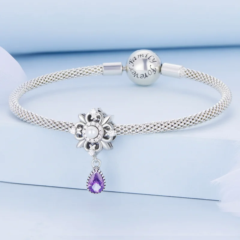 (image for) Pandora Style Iris Charm - BSC674 - View 3