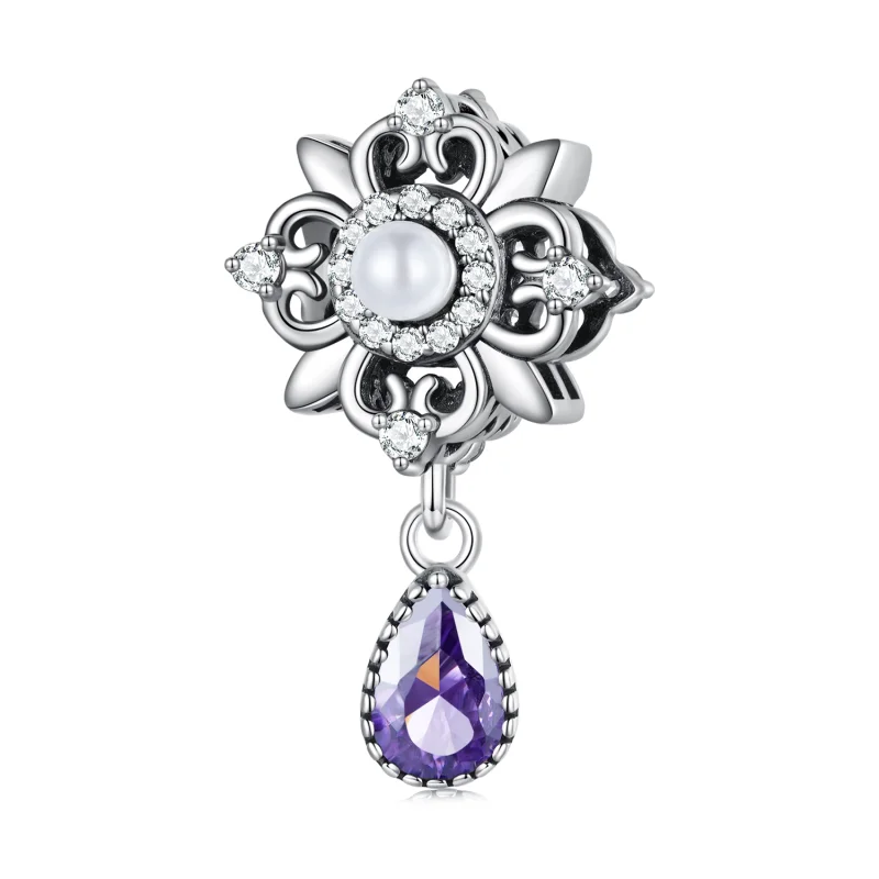 (image for) Pandora Style Iris Charm - BSC674 - Product Image