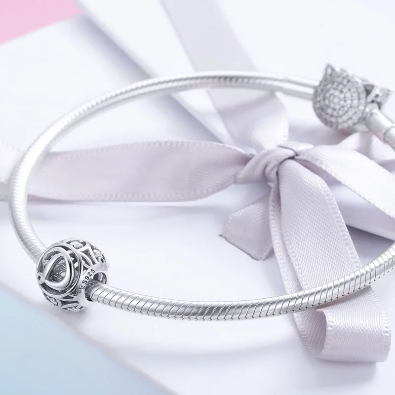 (image for) Pandora Style Letter-D Charm - SCC738-D - View 4