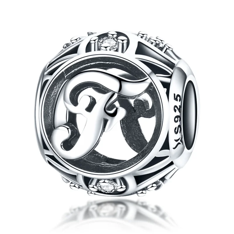 (image for) Pandora Style Letter-F Charm - SCC738-F - Product Image