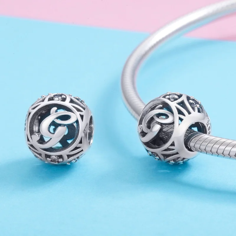 (image for) Pandora Style Letter-G Charm - SCC738-G - View 3