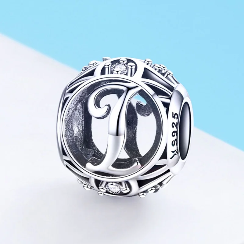 (image for) Pandora Style Letter-I Charm - SCC738-I - View 2