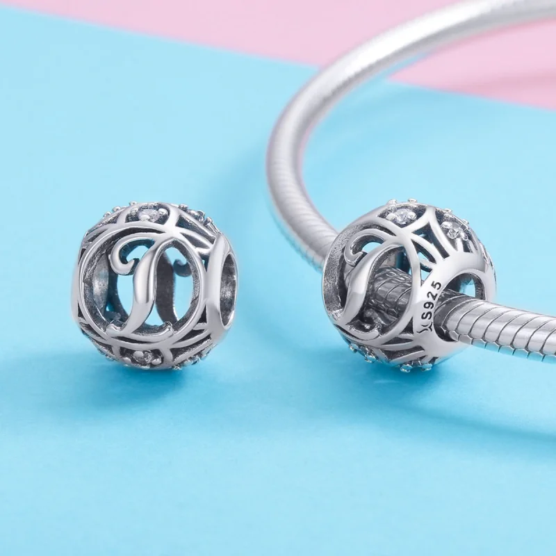 (image for) Pandora Style Letter-I Charm - SCC738-I - View 3