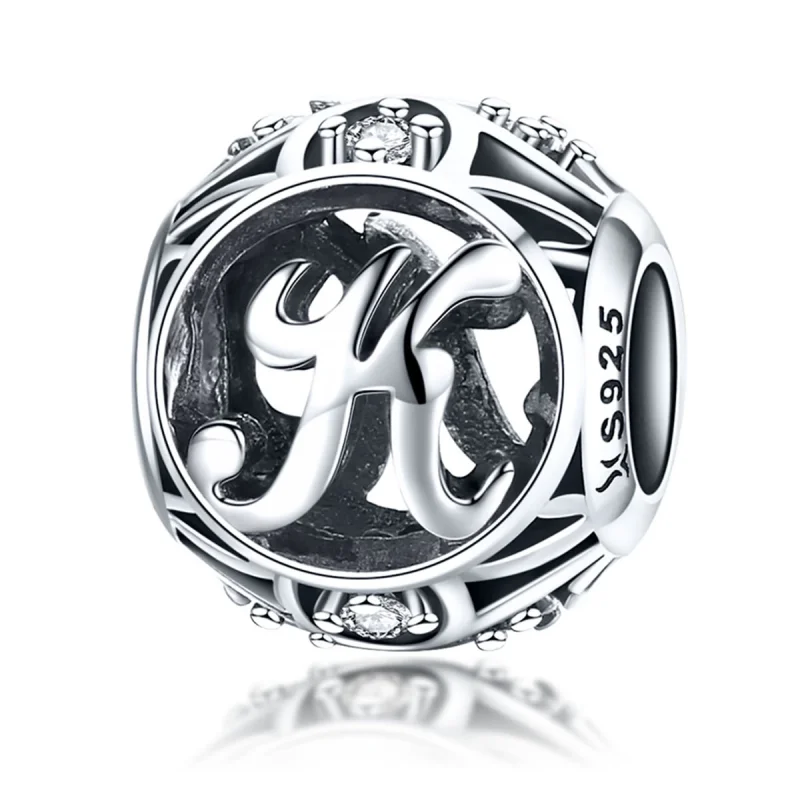 (image for) Pandora Style Letter-K Charm - SCC738-K - Product Image