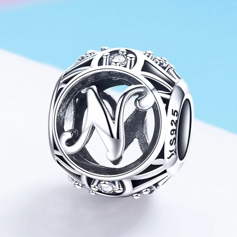 (image for) Pandora Style Letter-N Charm - SCC738-N - View 2