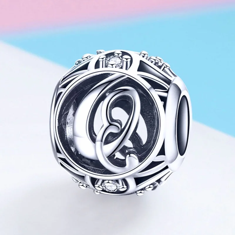 (image for) Pandora Style Letter-Q Charm - SCC738-Q - View 2