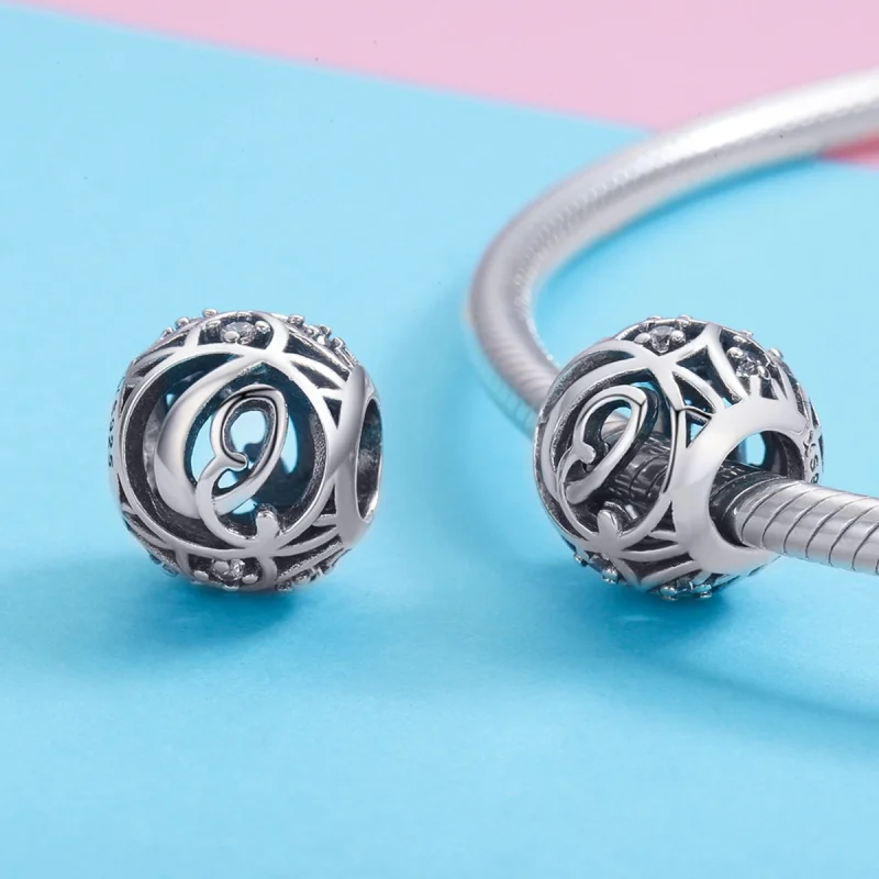 (image for) Pandora Style Letter-Q Charm - SCC738-Q - View 3