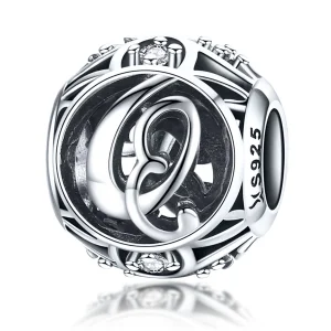 Pandora Style Letter-Q Charm - SCC738-Q (image for) Pandora Style Letter-Q Charm - SCC738-Q