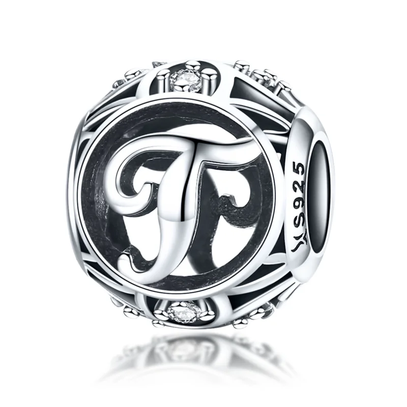 (image for) Pandora Style Letter-T Charm - SCC738-T - Product Image