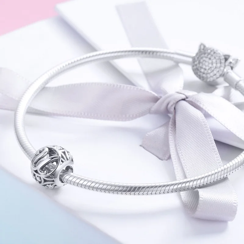 (image for) Pandora Style Letter-U Charm - SCC738-U - View 4