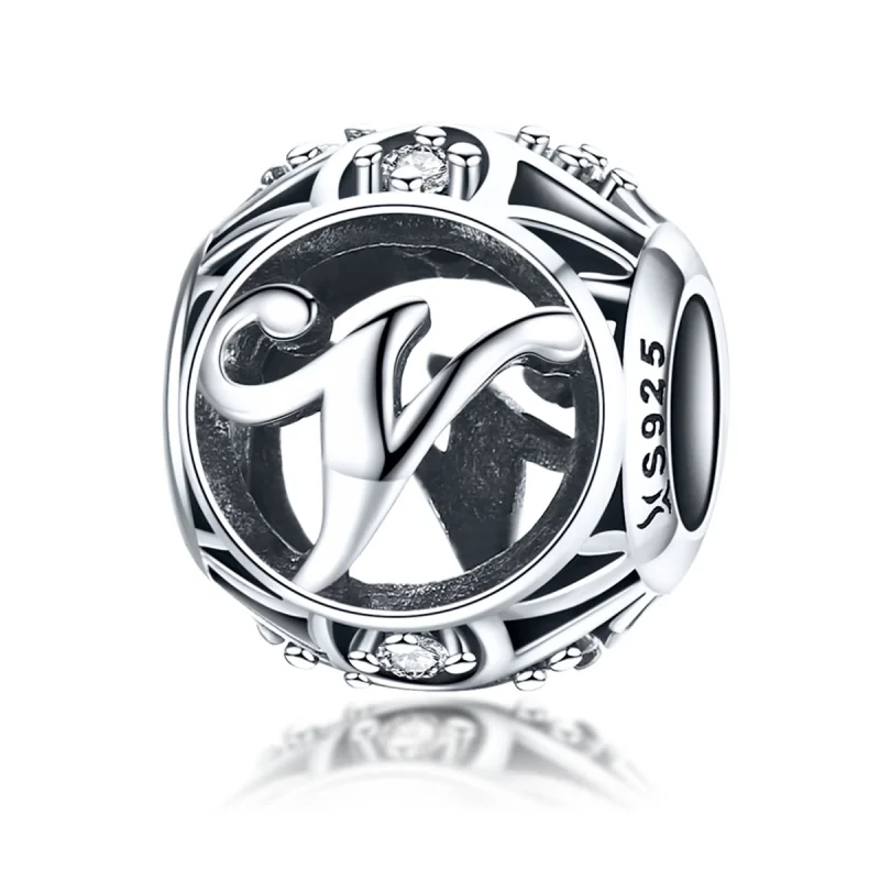 (image for) Pandora Style Letter-V Charm - SCC738-V - Product Image