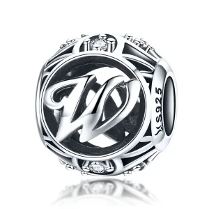 (image for) Pandora Style Letter-W Charm - SCC738-W