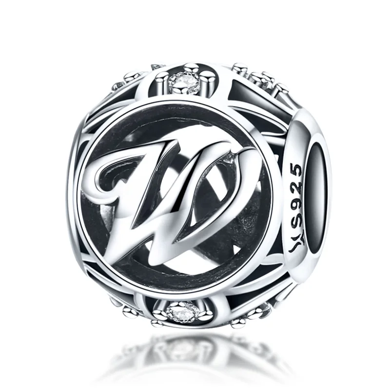 (image for) Pandora Style Letter-W Charm - SCC738-W - Product Image