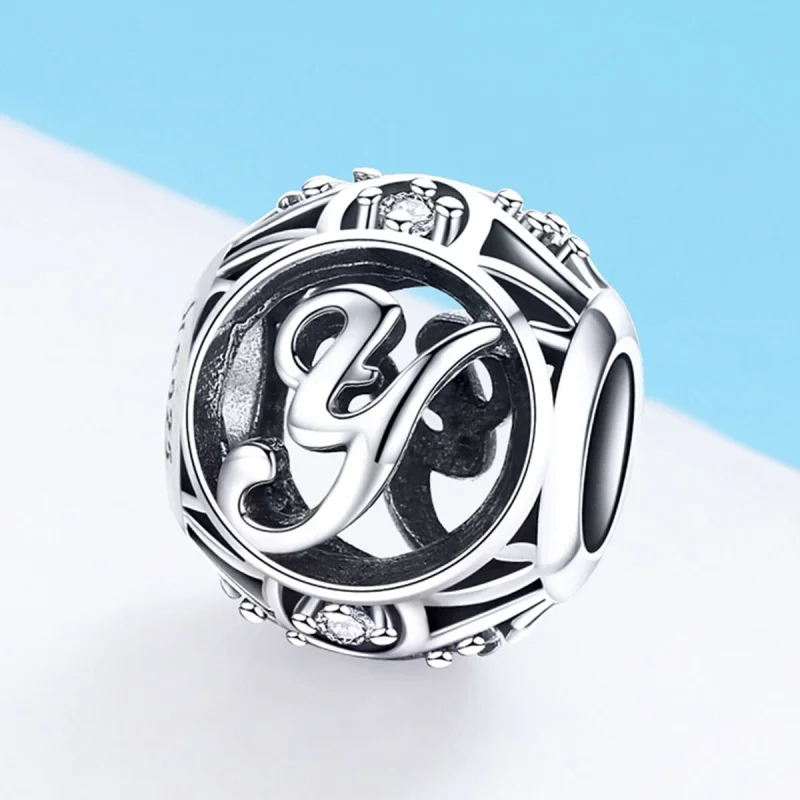 (image for) Pandora Style Letter-Y Charm - SCC738-Y - View 2