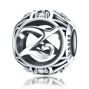 Pandora Style Letter-Z Charm - SCC738-Z (image for) Pandora Style Letter-Z Charm - SCC738-Z